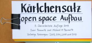 Kärtchensatz open space Aufbau 2013